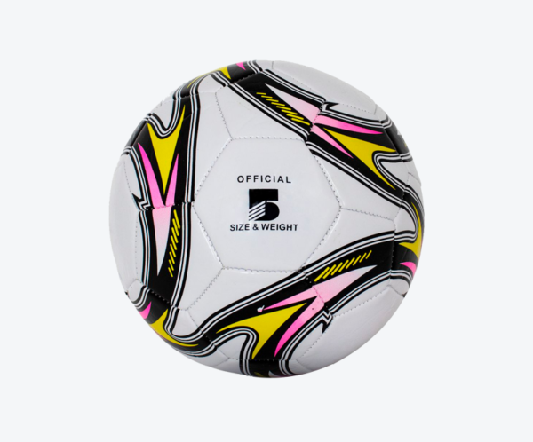 Pelota de Fútbol Blanca con Diseño