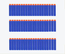 Pack 60 Dardos Repuesto de Calidad Azules tipo Nerf