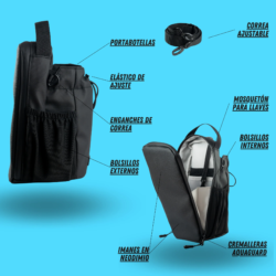 Bolso Magnético para Gimnasio Porta Celulares y Botella Práctico POWERBAG