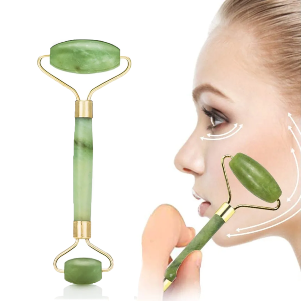 Rodillo Masajeador Facial Marmolado para Gua Sha y Confort